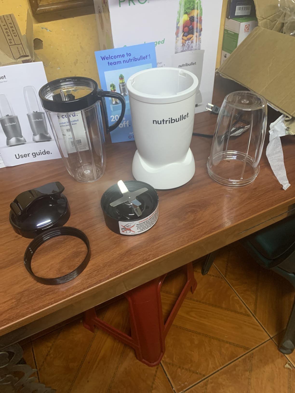 nutribullet Pro Personal Blender, 900 Watt, 32 Ounce Cup, 24 Ounce Cup, Matte White, NB9-0901AW customer photo 2