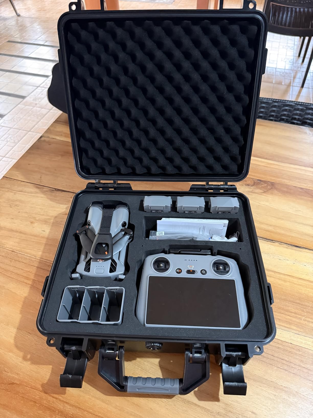 Lekufee Waterproof Hard Carrying Case for DJI Mini 5 Pro Drone, Fly More Combo, DJI RC 2/RC N3, Battery(6 pcs), Charging Hub, and other Accessories (Case Only) customer photo 1