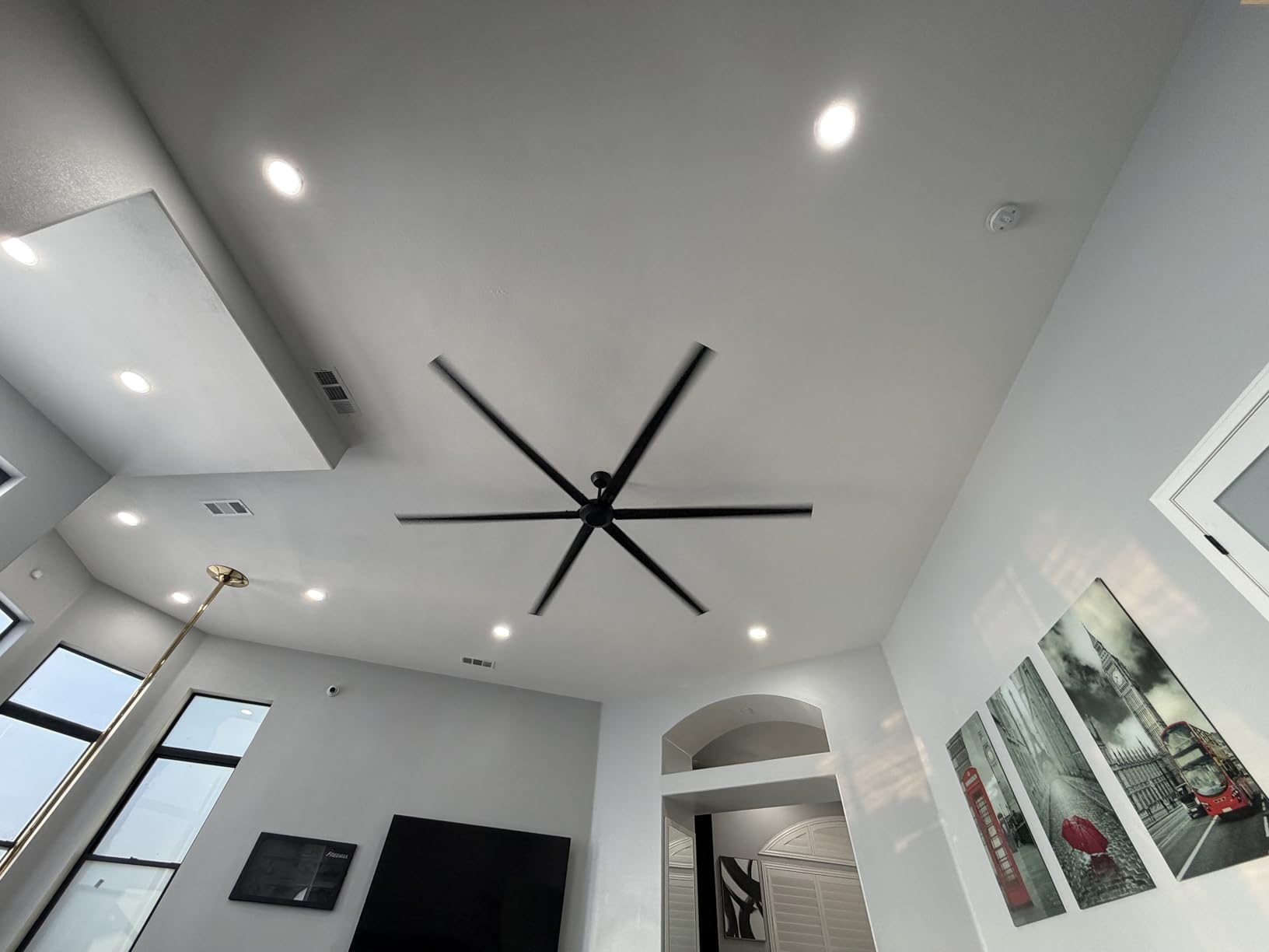 120 Inch Ceiling Fans Without Lights, Large Industrial HVLS Fan, 36000 CFM customer photo 1