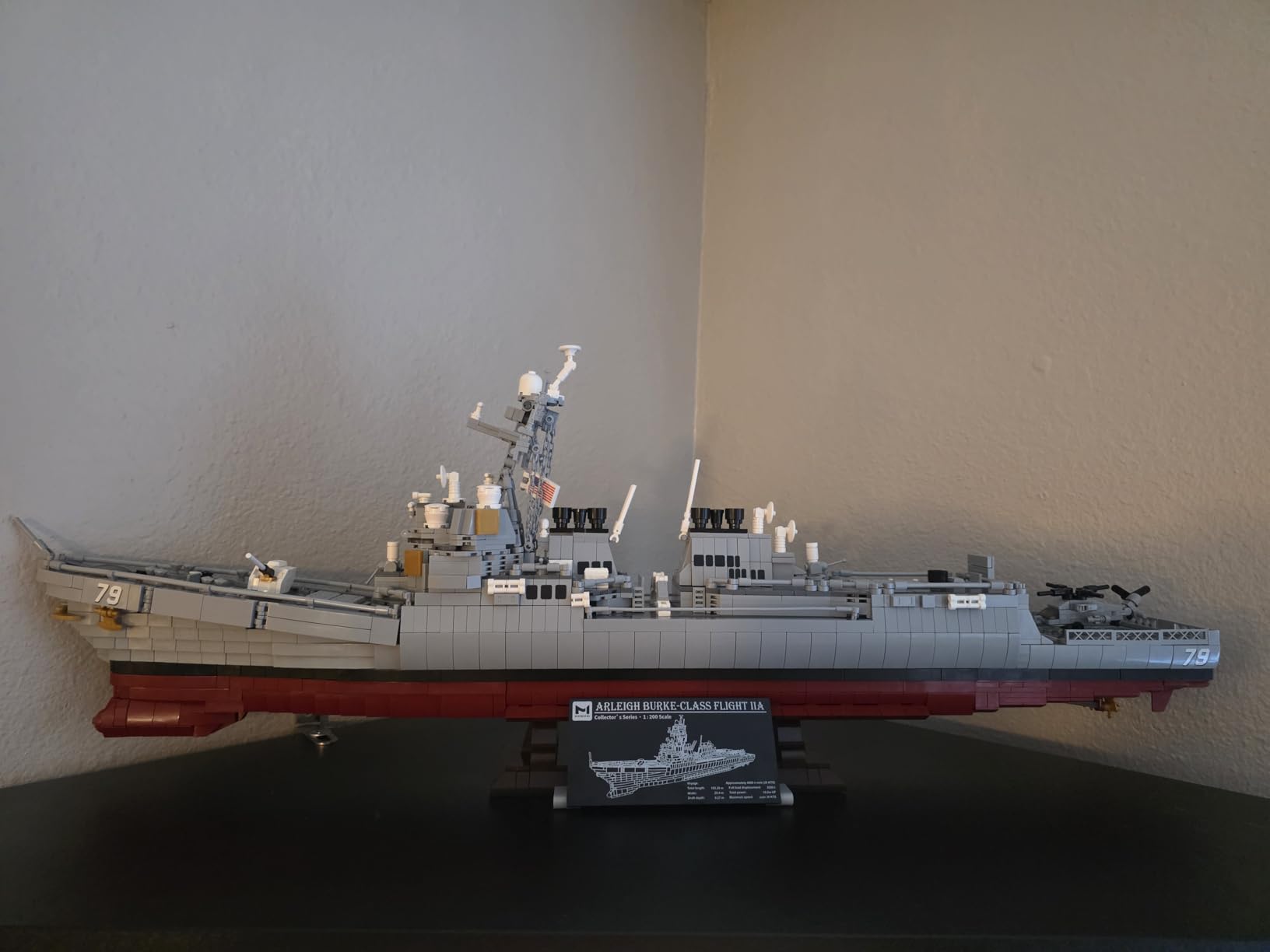 MISINI M7021 Arleigh Burke-Class Destroyer 1:200 Building Blocks Set, 3601 Pieces MOC USN Warship Model customer photo 2