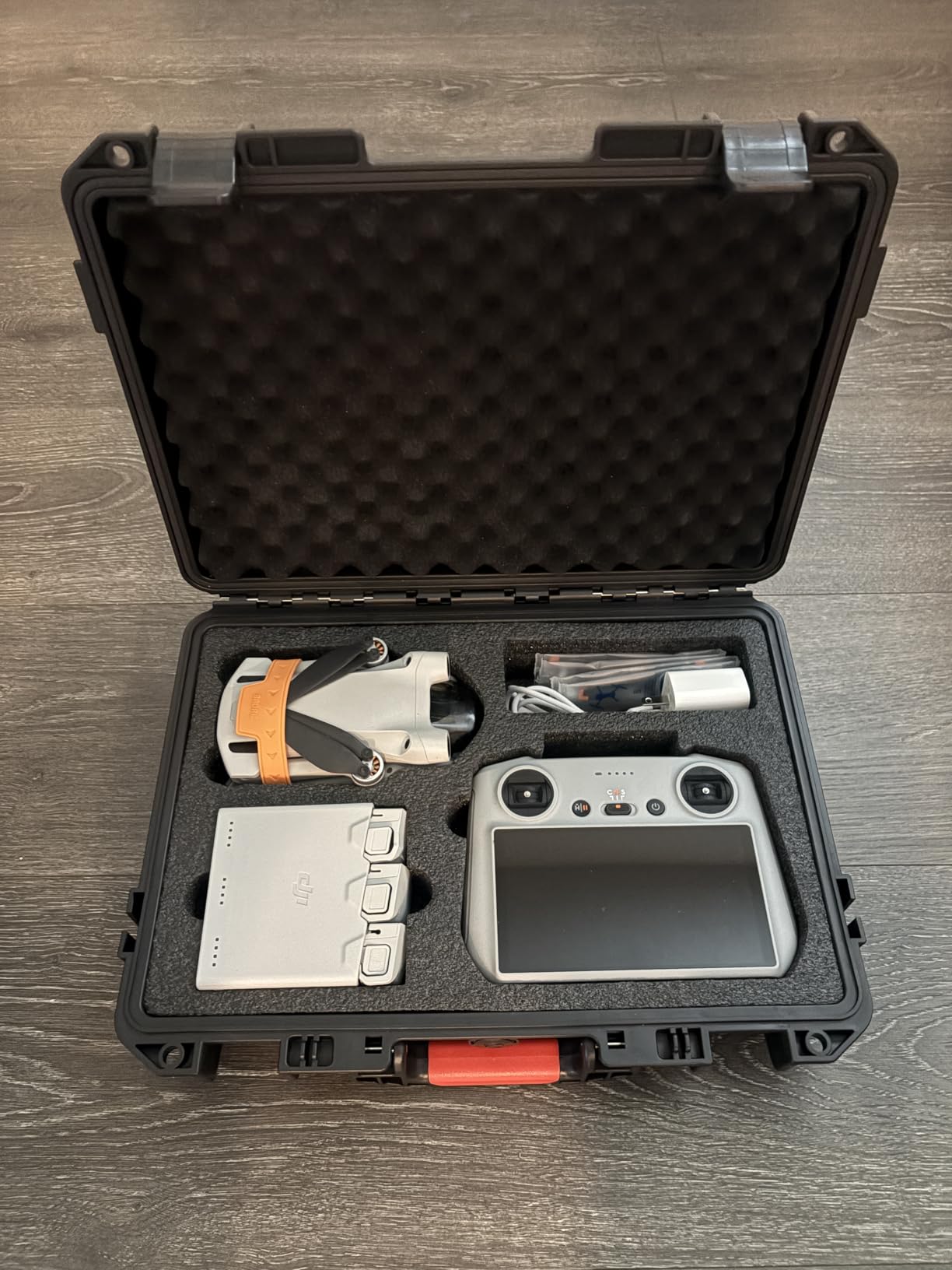 Hard Case for DJI Mini 4 Pro - Waterproof Travel Box for DJI Mini 3/3 Pro | Hard Shell Carrying Storage with Custom Foam for DJI Mini 3 Fly More Combo, RC2/RC/RC-N2/N1, Batteries Accesories (Case Only) customer photo 2