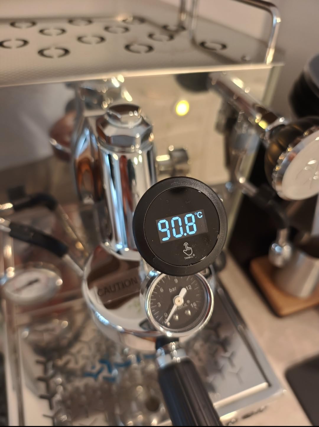 Suitable for E61 Semi-Automatic Coffee Machine Brewing Head Pressure Gauge Thermometer Modification Accessories customer photo 1