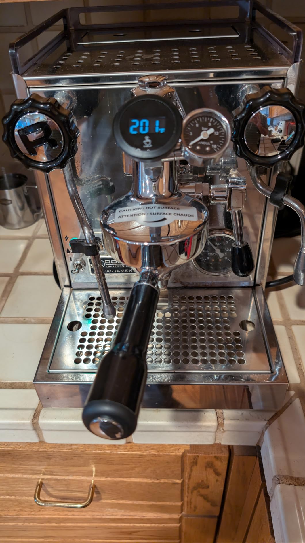 Suitable for E61 Semi-Automatic Coffee Machine Brewing Head Pressure Gauge Thermometer Modification Accessories customer photo 2