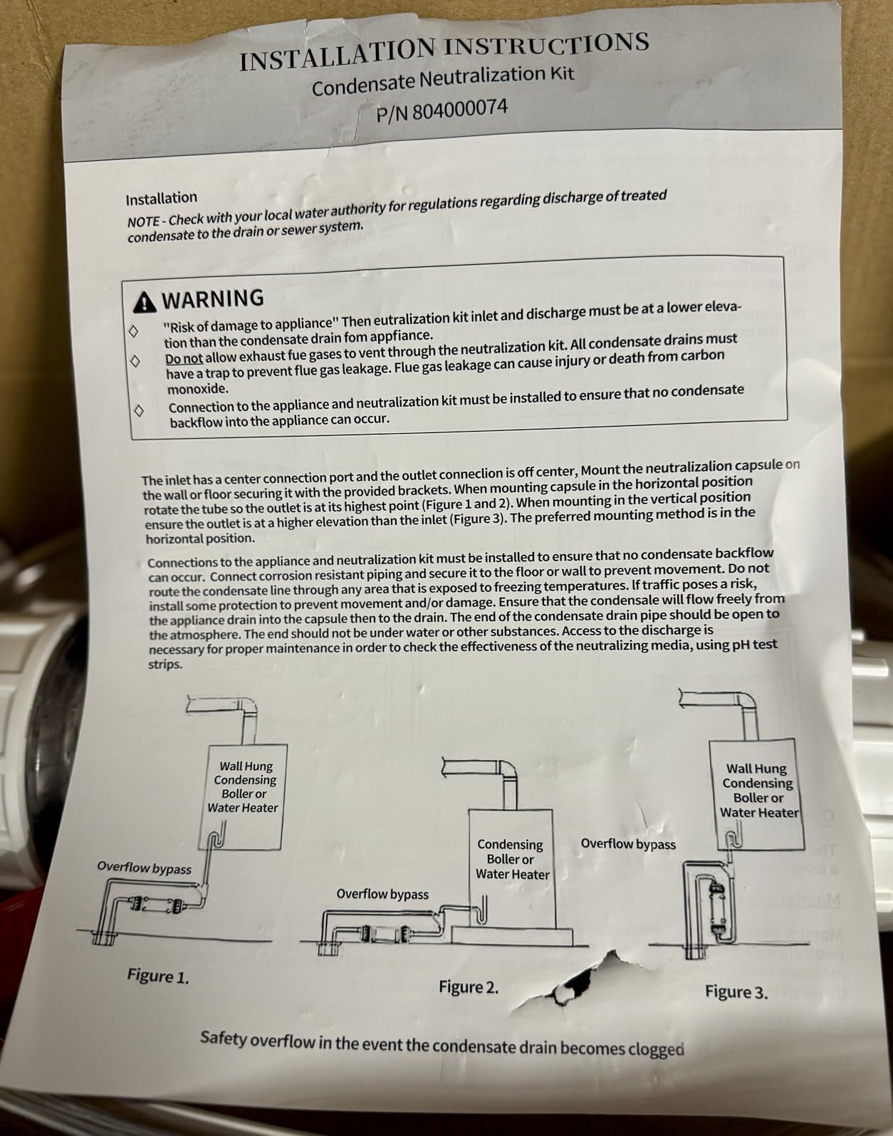 Condensate Neutralizer Kit for Rinnai 804000074 | Acid Condensate Neutralizer for Tankless Water Heater & Boiler with Transparent Window & Anti-Corrosion Pellets customer photo 2