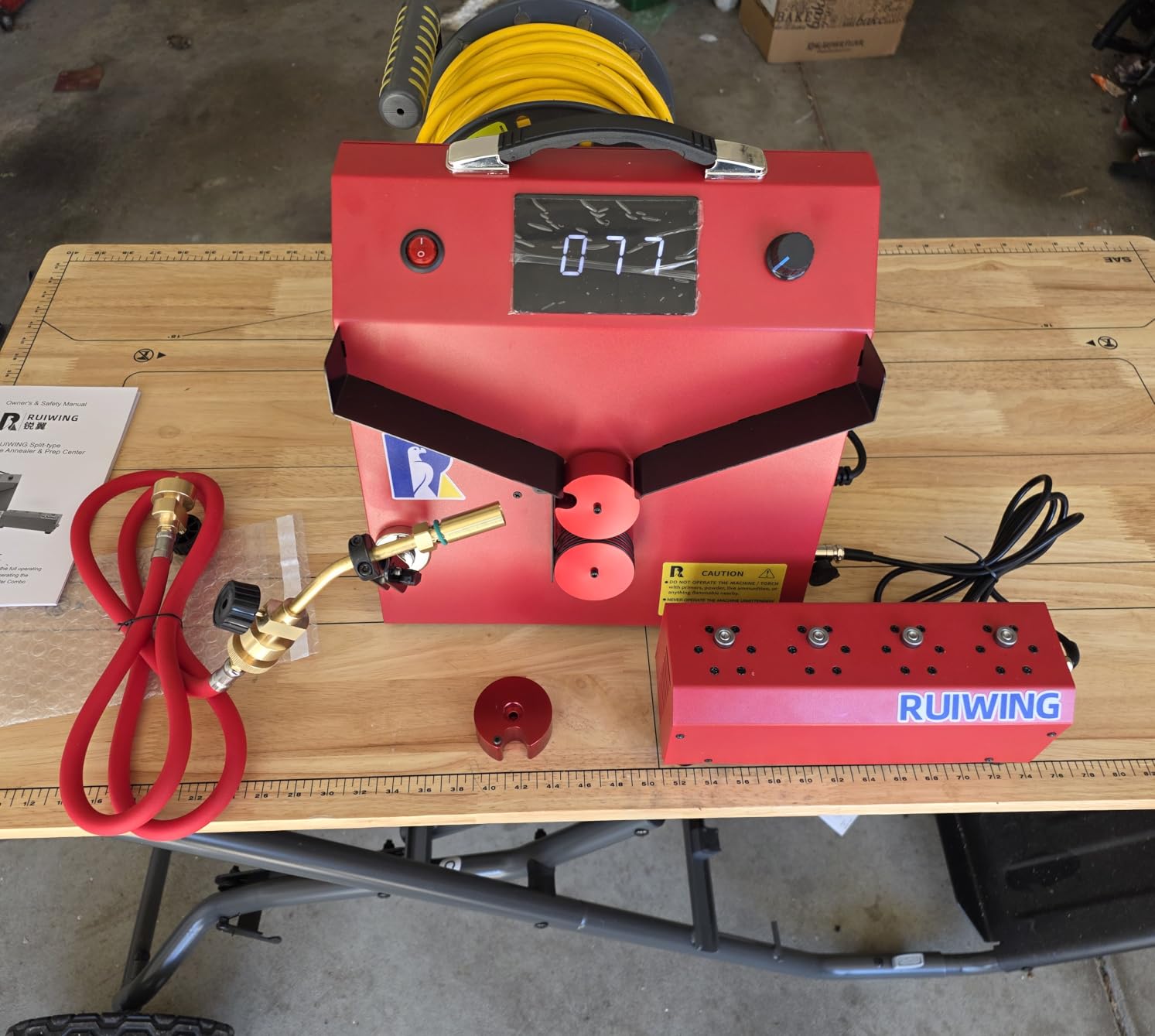 RUIIWING 2026 Upgrade Brass Case Annealer with Case Prep Station - RED Forged & Rebuilt Annealing Machine for 223, 5.56, 308, 6.5, 338 lapua, Torch and Hose Included customer photo 1