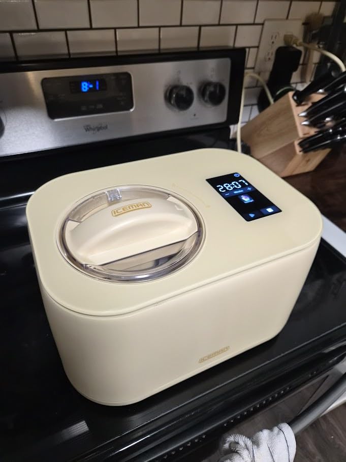 Iceman by Chefman Trio Ice Cream Maker | No Pre-Freezing with Built-In Compressor | for Ice Cream, Froyo, Sorbet, Sherbet, Italian Ice, Frozen Yogurt & More | (2) 20oz Containers & Lids customer photo 2