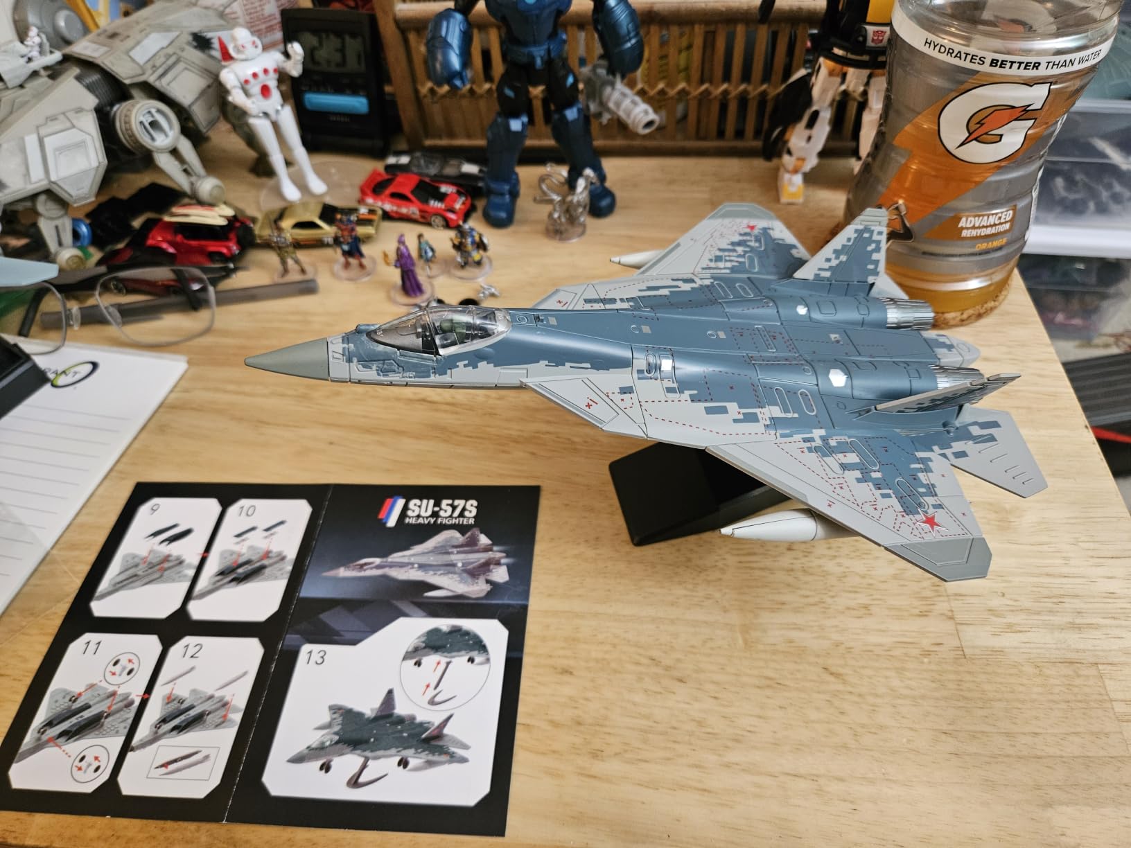 1:72 Scale RAFALE Fighter Jet Quick Assembly Model Kit | Plastic RAFALE Fun Toy Airplane Assembly Model with Stand Kids Gift Suitable (36PCS) customer photo 1