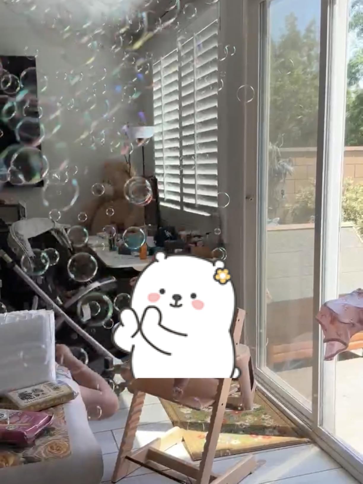 SHCKE Bubble Machine with Remote Control, Auto Rotation & 11 RGB Lights customer photo 2