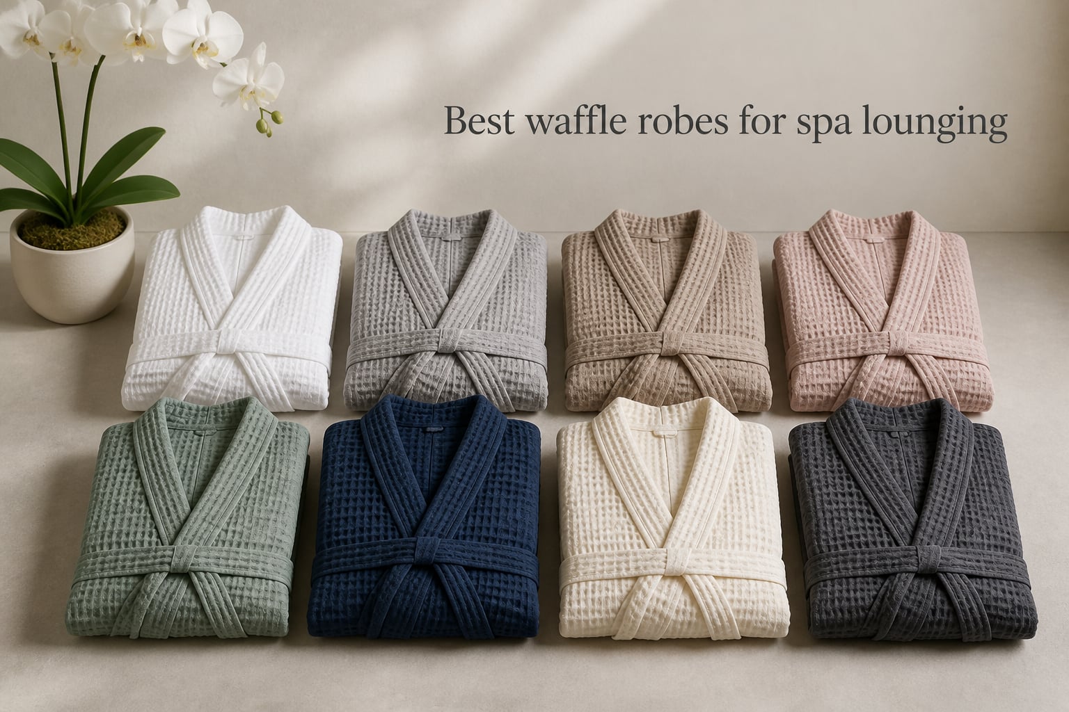 Best waffle robes for spa lounging