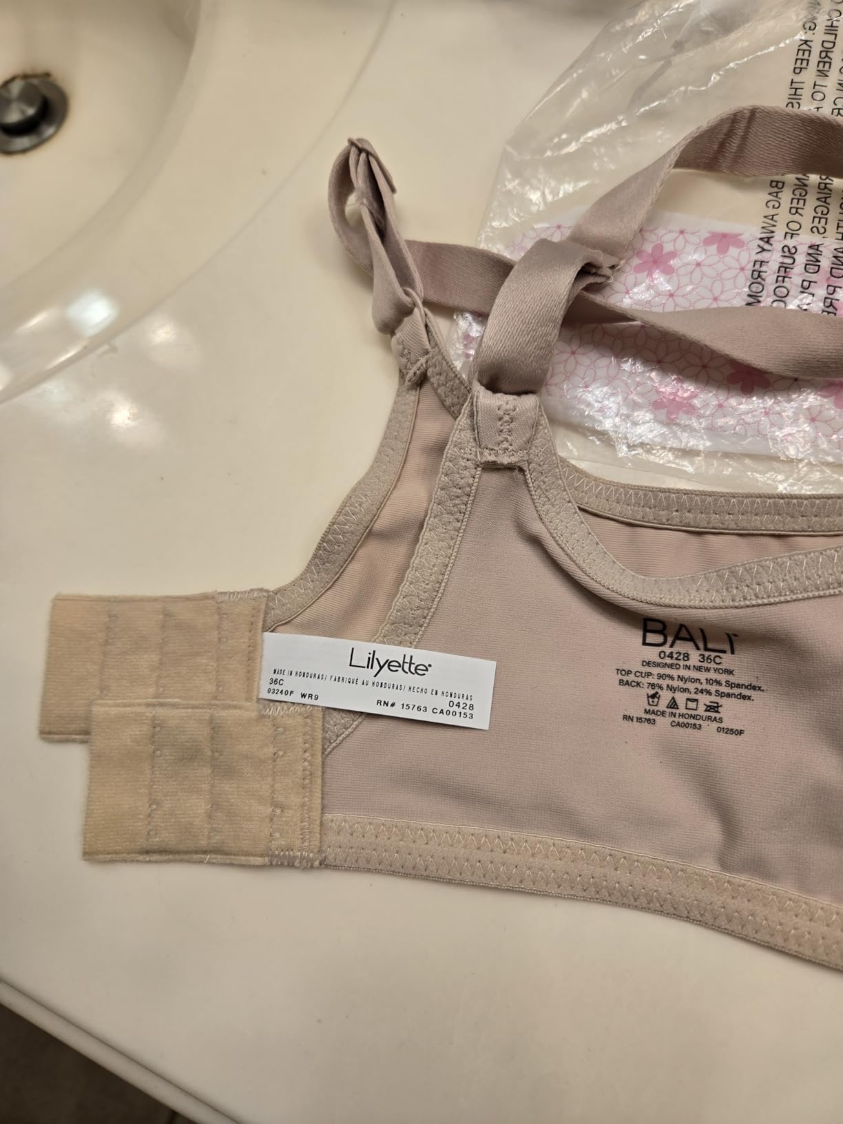 Bali Women's Lilyette Minimizer Underwire Bra with Lace Trim, Microfiber Full Coverage Bra customer photo 1
