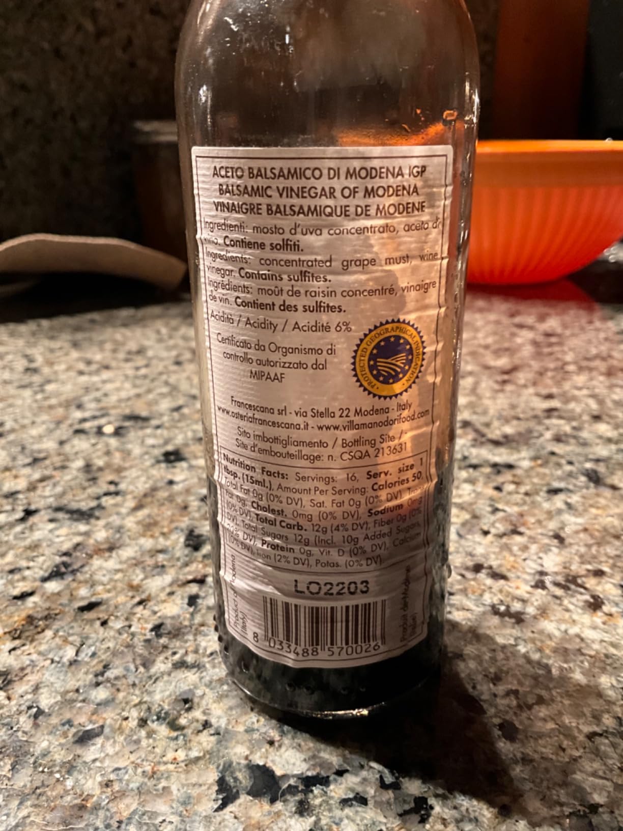 Villa Manodori Balsamic Vinegar customer photo 1