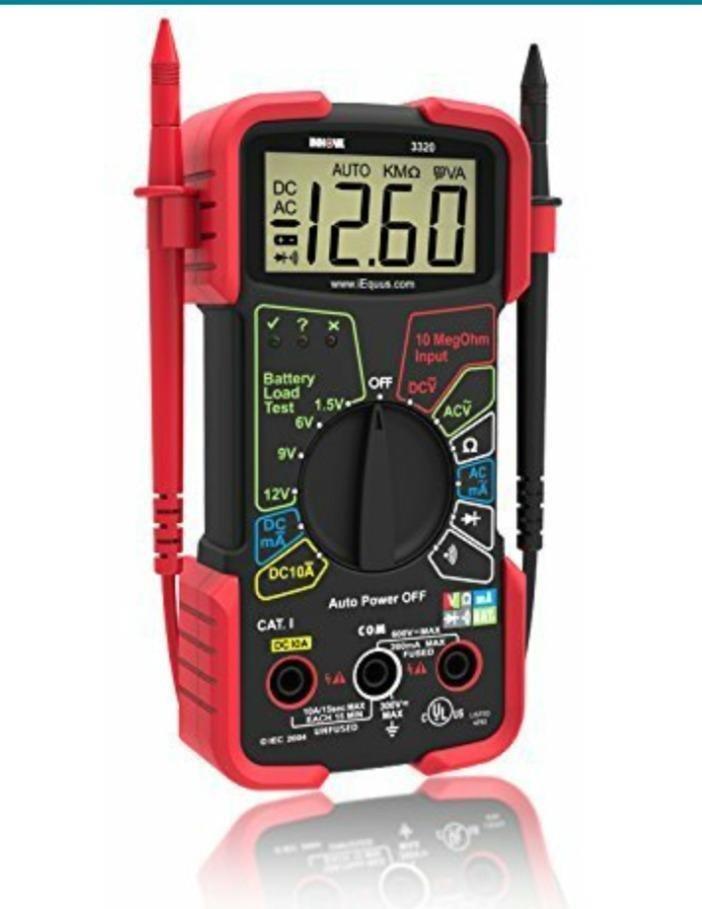 INNOVA 3320 Auto-Ranging Digital Multimeter, Red & Black customer photo 1