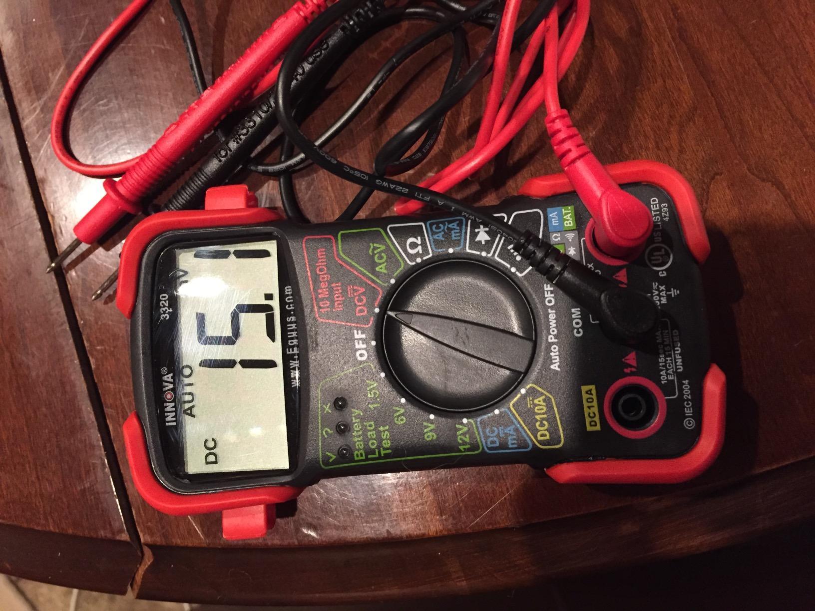 INNOVA 3320 Auto-Ranging Digital Multimeter, Red & Black customer photo 2