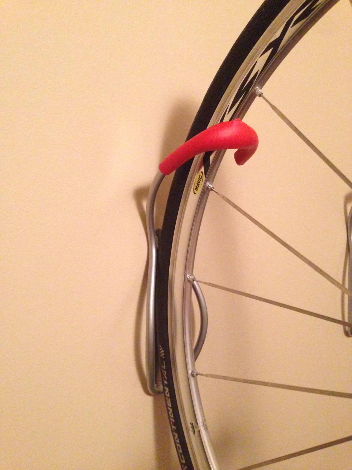 Leonardo Bike Rack Wall Mount with Tire Tray by Delta Cycle – Elegant Vertical Hanger Hook Design Provides Easy Bicycle Storage Access – Hassle-Free Installation – Vertical Mount Holds Up to 40 lbs customer photo 2