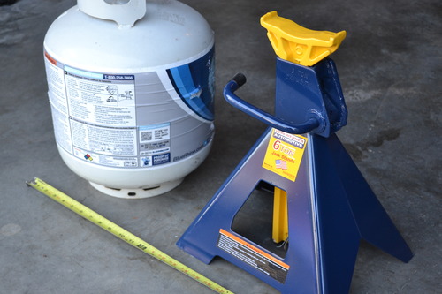 Hein-Werner HW93506 Blue/Yellow Jack Stands, 6 Ton Capacity (Set of 2) customer photo 1
