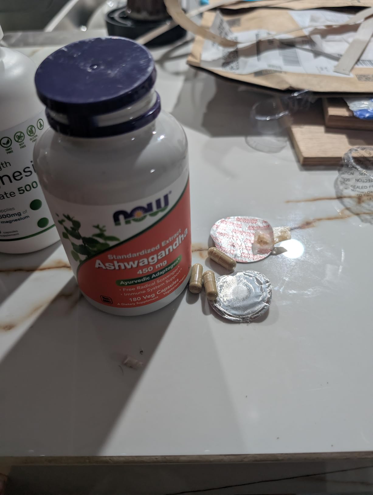NOW Supplements, Ashwagandha (Withania somnifera) 450 mg (Standardized Extract), 90 Veg Capsules customer photo 1