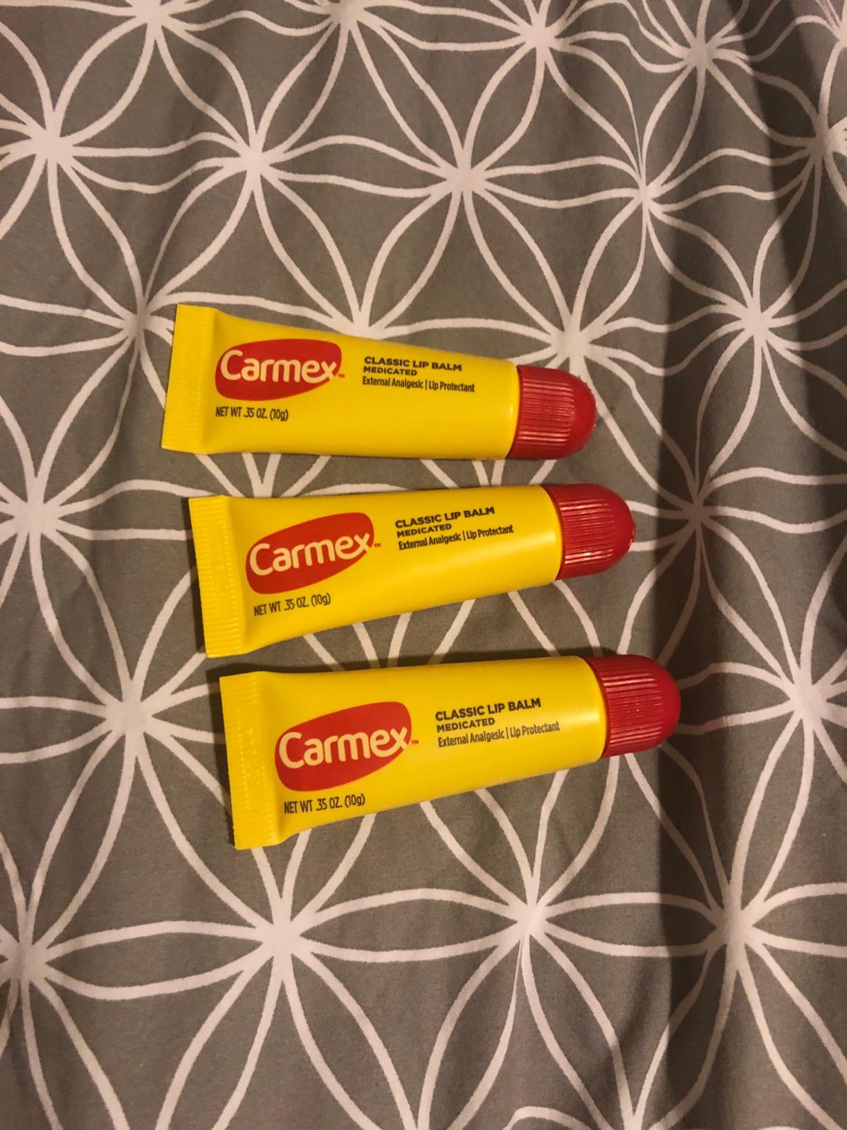 Carmex Classic Lip Balm, 0.35 Ounce (Pack of 3) customer photo 2