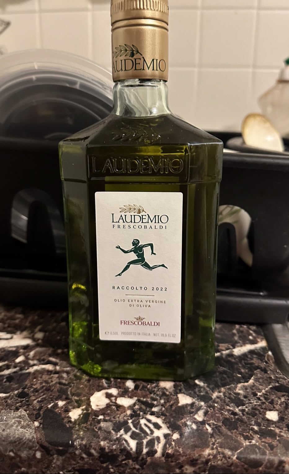 FRESCOBALDI Laudemio Extra Virgin Olive Oil, 16.9 FL Oz, 500ml, Premium, Award Winning Product of Tuscany, Italy, Fruity & Peppery Flavor, Smooth & Robust Low Acidity, Rich in Polyphenols customer photo 1
