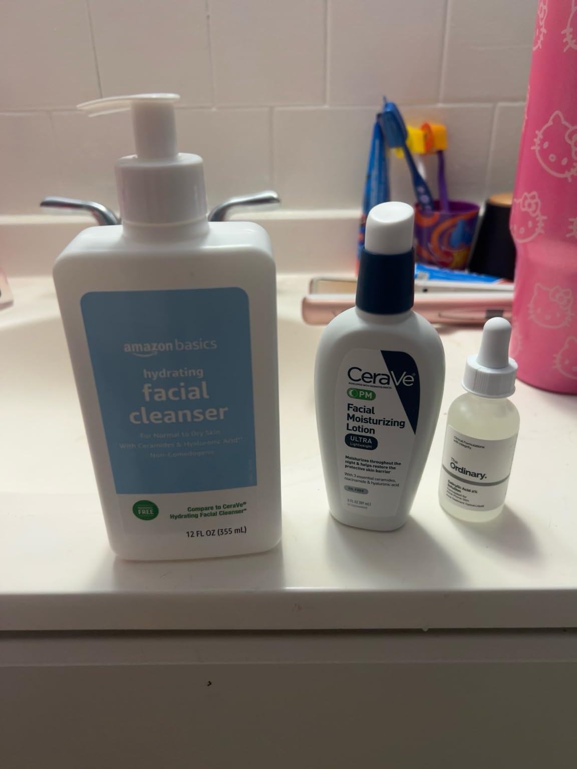 CeraVe PM Facial Moisturizing Lotion, Skin Care for Dry Skin, Oil-Free, 3oz customer photo 1