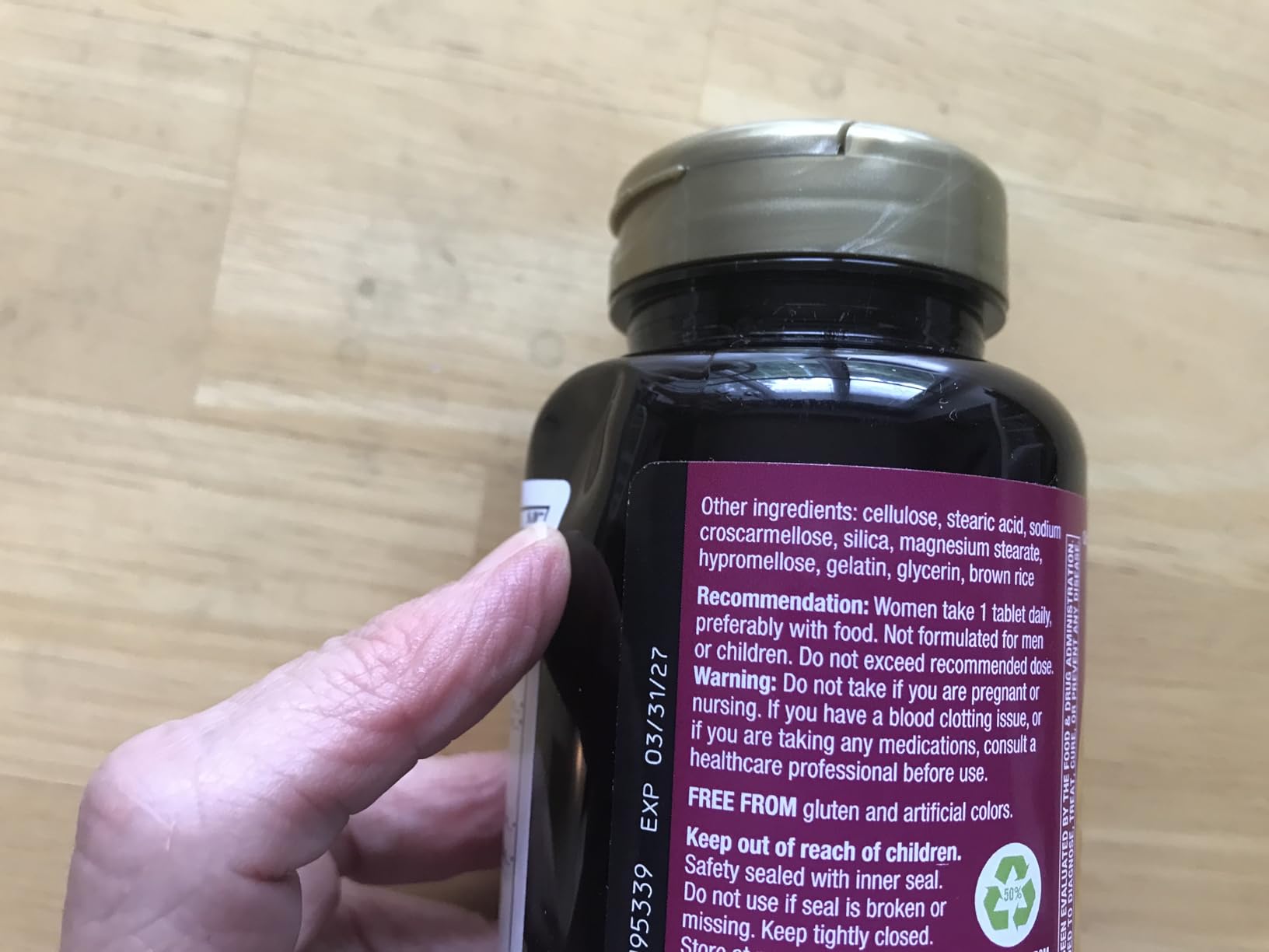 Nature's Way Alive! Women's 50 Plus Ultra Potency Multivitamin, 60 ct customer photo 1