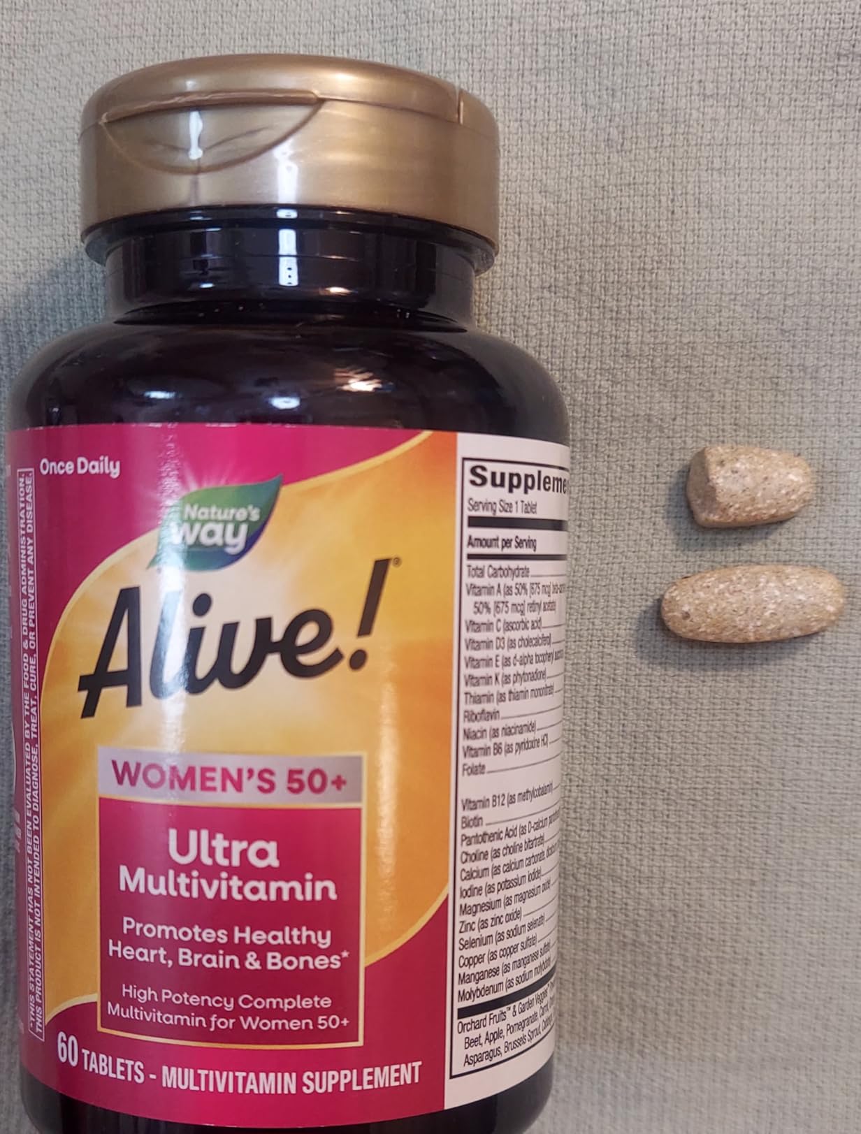 Nature's Way Alive! Women's 50 Plus Ultra Potency Multivitamin, 60 ct customer photo 2