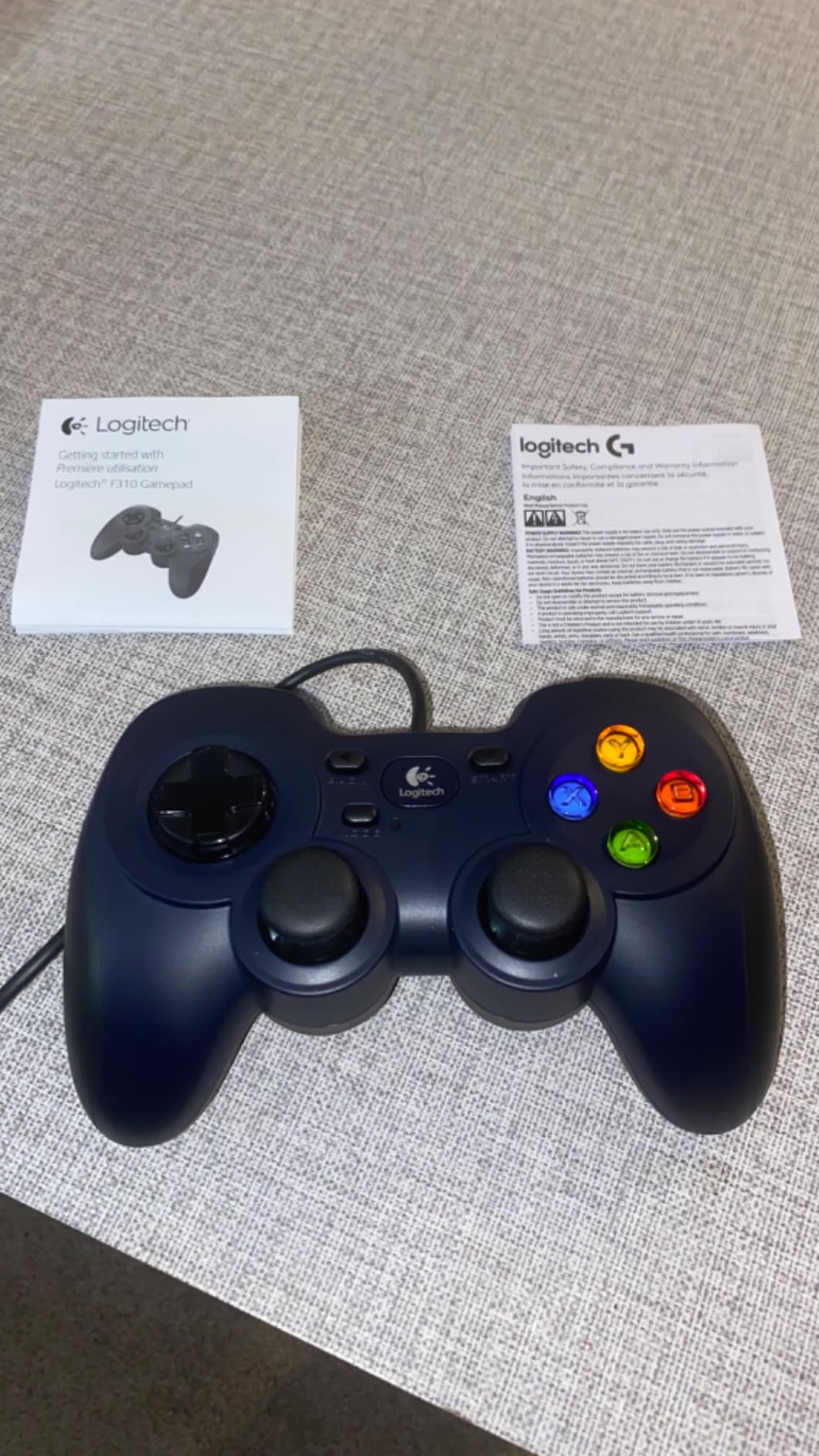 Logitech G F310 Wired Gamepad Controller Console - Blue/Black customer photo 2