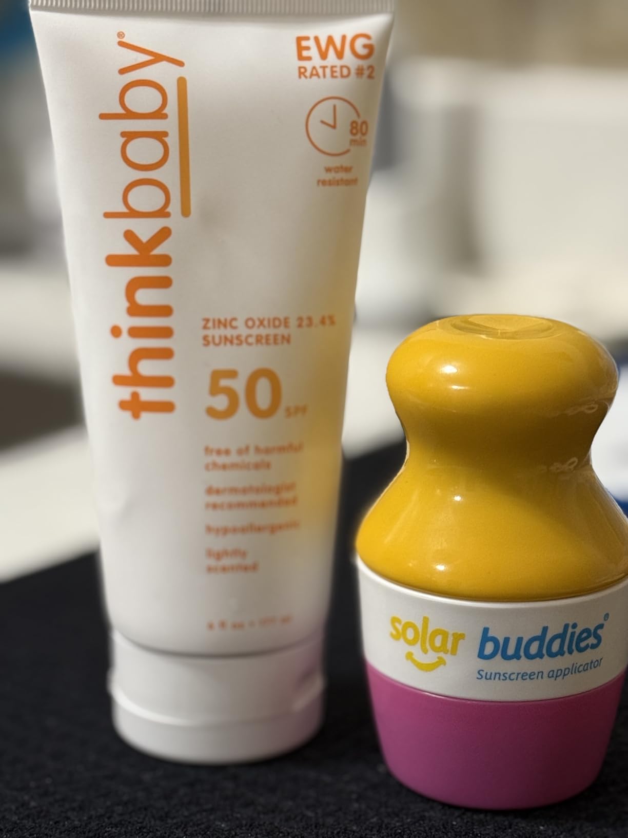 Thinkbaby Baby Sunscreen SPF 50+, Mineral Formula, Water Resistant, 3 Oz customer photo 1