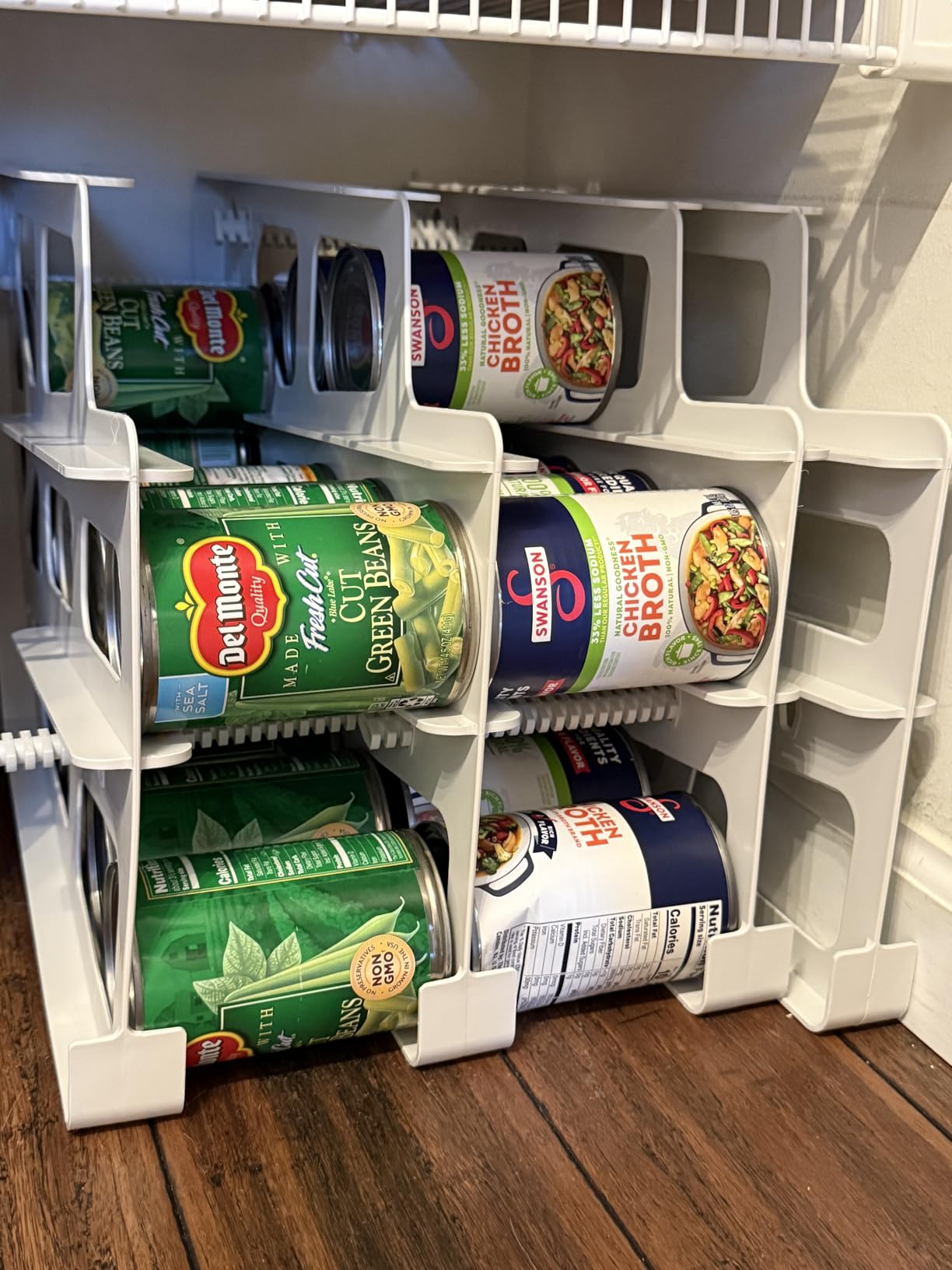 FIFO Pantry Storage Organizer Dispenser Rack for Canned Goods/Drinks, 54-Can Capacity customer photo 2