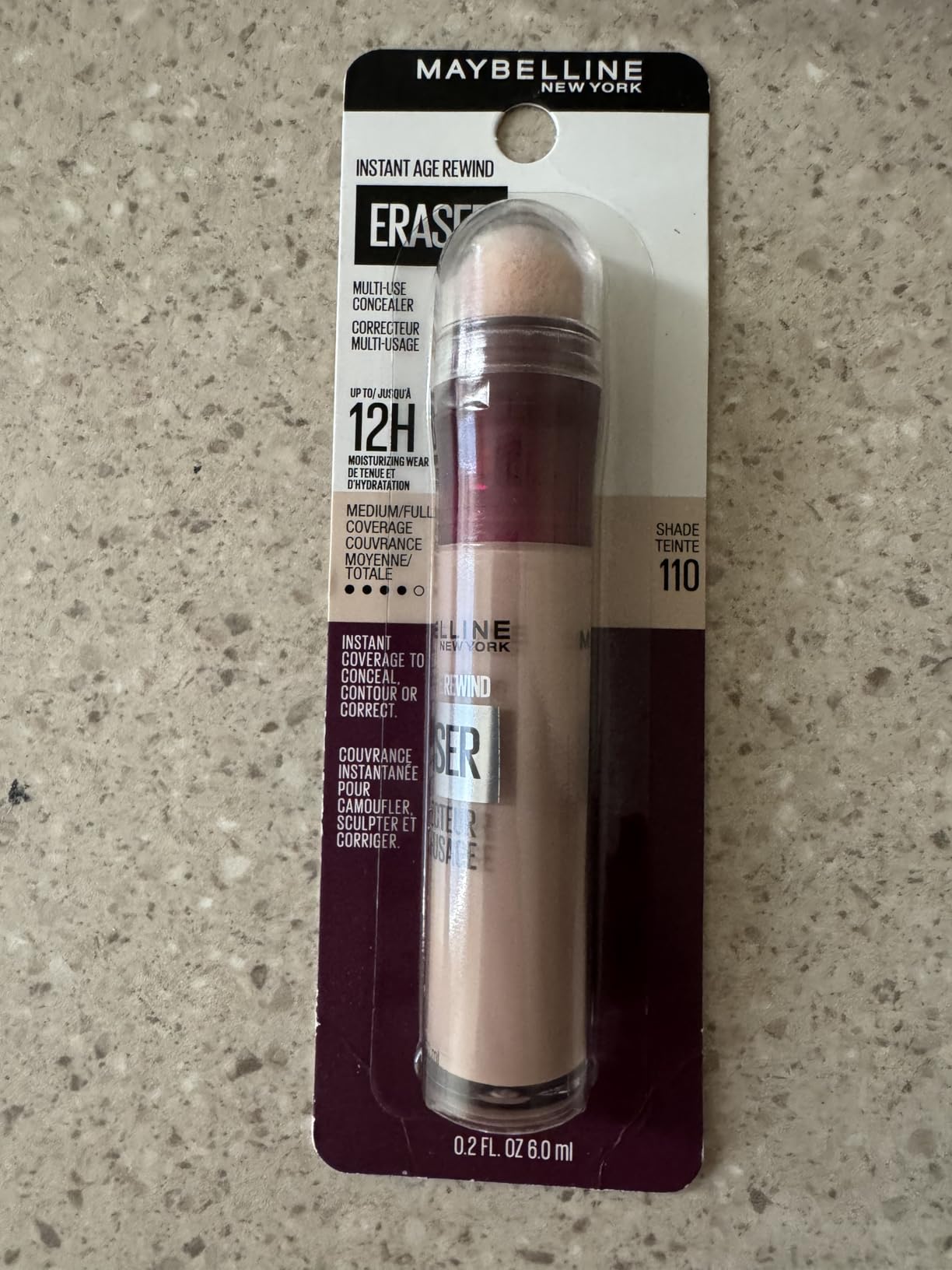 Maybelline Instant Age Rewind Eraser Dark Circles Treatment Multi-Use Concealer, 110, 1 Count (Packaging May Vary) customer photo 1