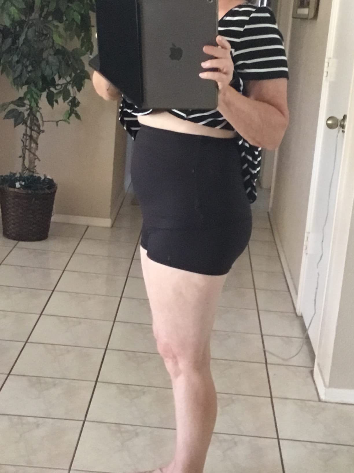 Maidenform Women's Firm Control High-Waist Moisture-Wicking Shapewear Boyshorts customer photo 2