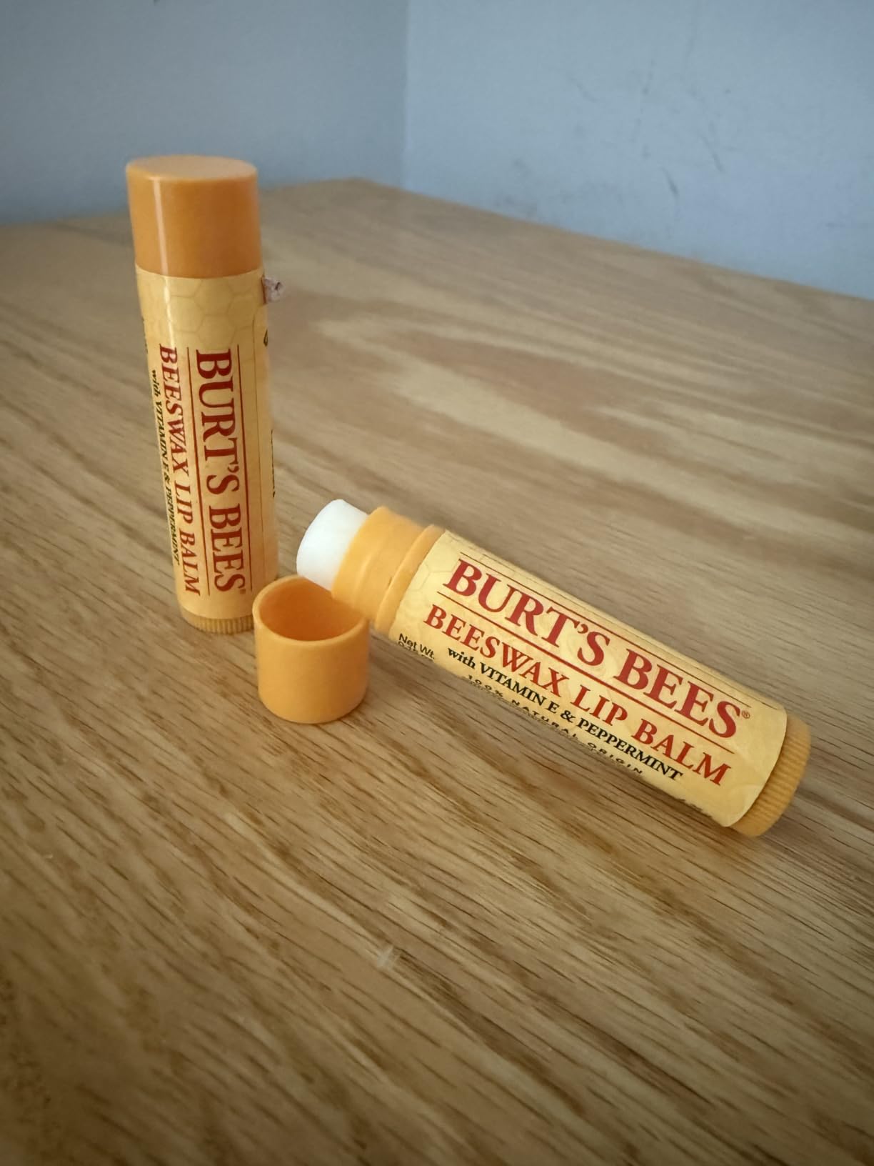 Burt's Bees 100% Natural Moisturizing Lip Balm (Original Beeswax) customer photo 1