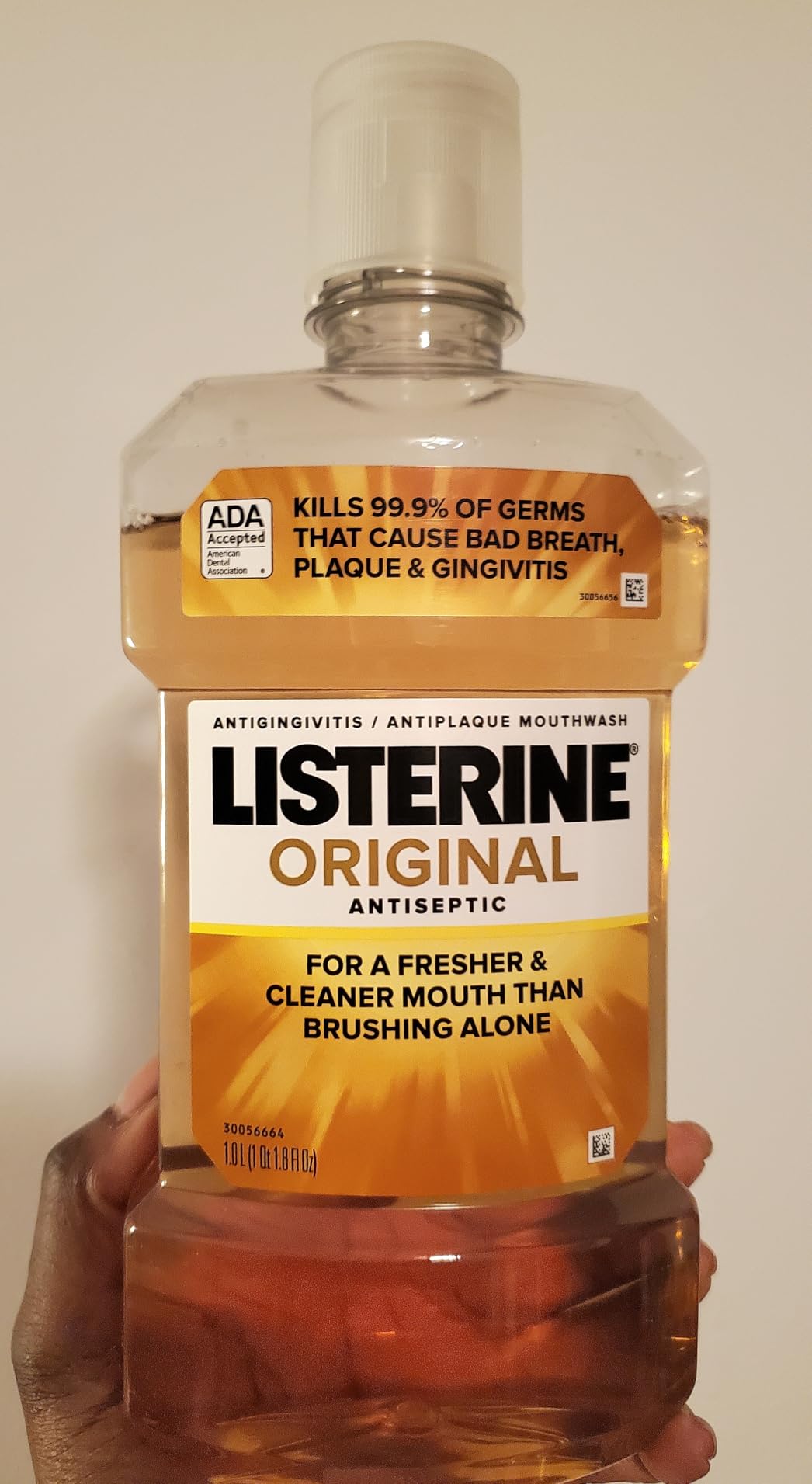 Listerine Original Antiseptic Mouthwash, Intense Original, 33.8 fl. oz/1 L customer photo 1