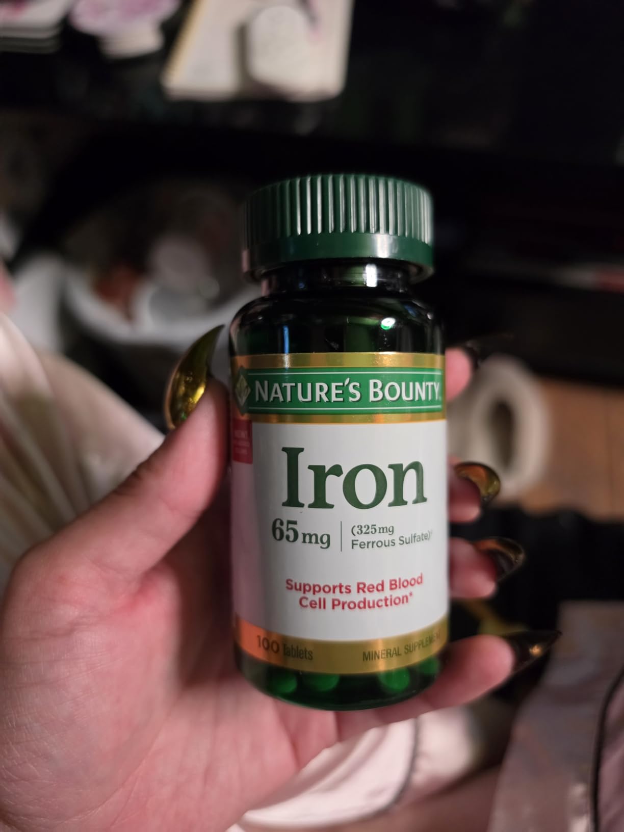 Nature’s Bounty Iron 65mg, 325mg Ferrous Sulfate, 100 Tablets customer photo 1