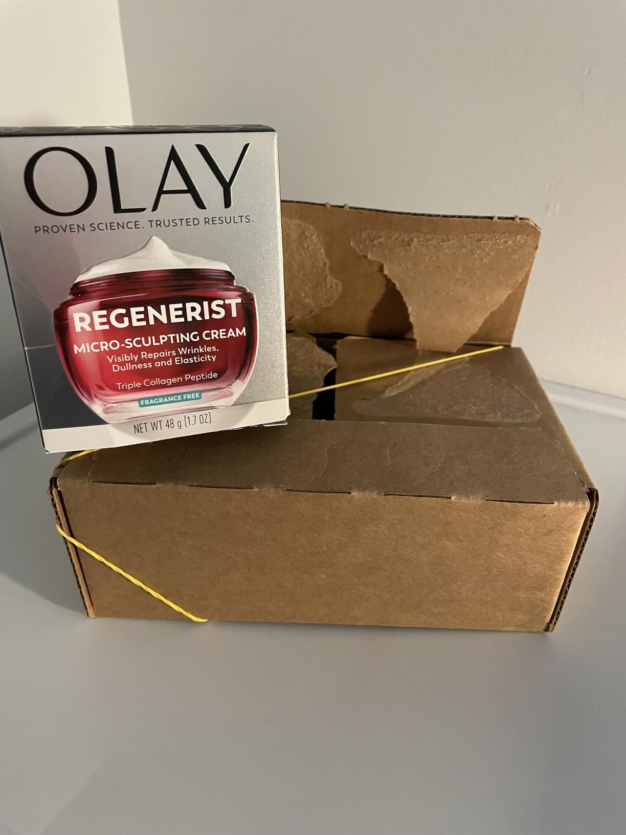 Olay Face Moisturizer, Regenerist Micro-Sculpting Cream for Women, Fragrance-Free - Anti-Aging, Anti-Wrinkle, Firming Skin Care - Triple Collagen Cream, Peptide, Hyaluronic Acid, Niacinamide, 1.7oz customer photo 2