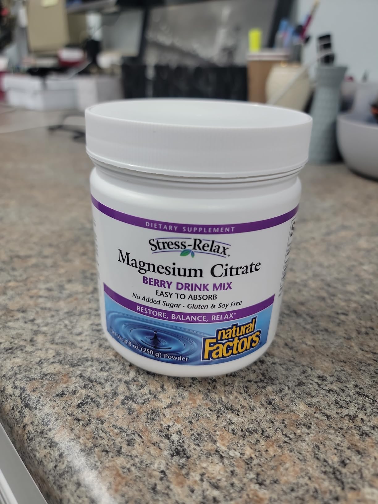 Natural Factors Magnesium Citrate Powder, Berry Flavor, 75 Servings customer photo 1