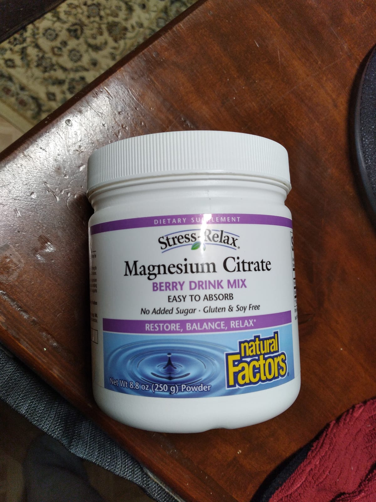 Natural Factors Magnesium Citrate Powder, Berry Flavor, 75 Servings customer photo 2