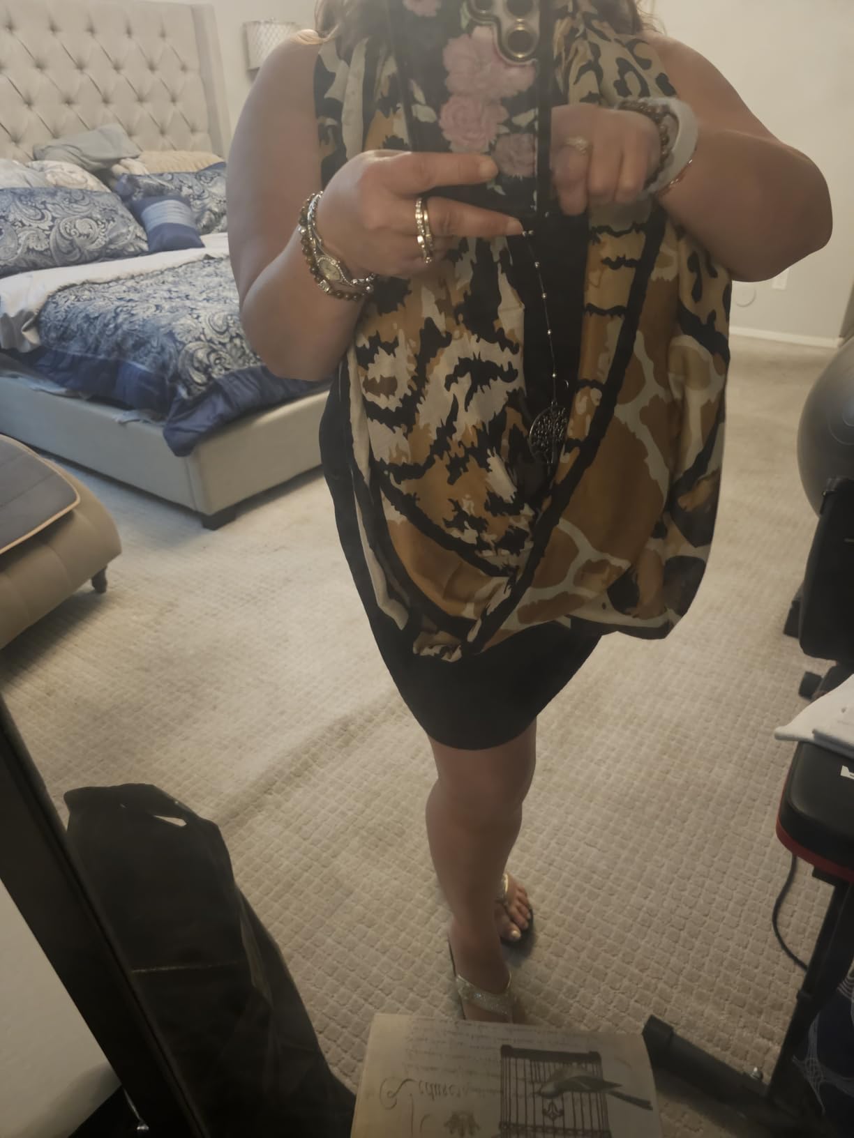 Scarfand's Classic Leopard Animal Print Infinity Fashion Scarves customer photo 2