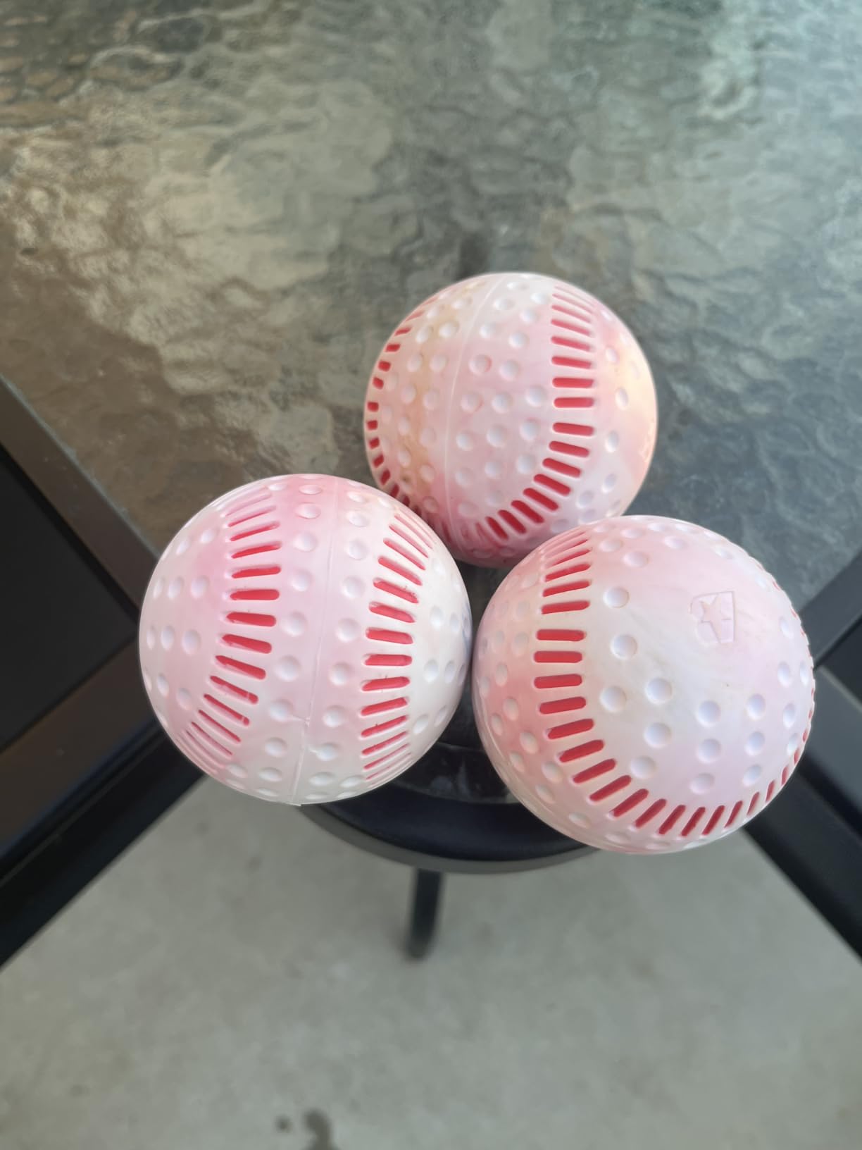 Baden White Dimpled Baseballs with Red Seams | High-Durability for Pitching Machines, Consistent Training, 12-Pack customer photo 2