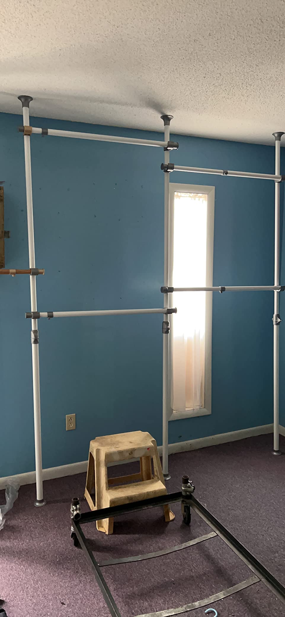 PRINCE HANGER Tension Pole Closet System — No-Renovation Hanging Storage Rack, 4-Tier Expandable Design (PHUS-0033) customer photo 1