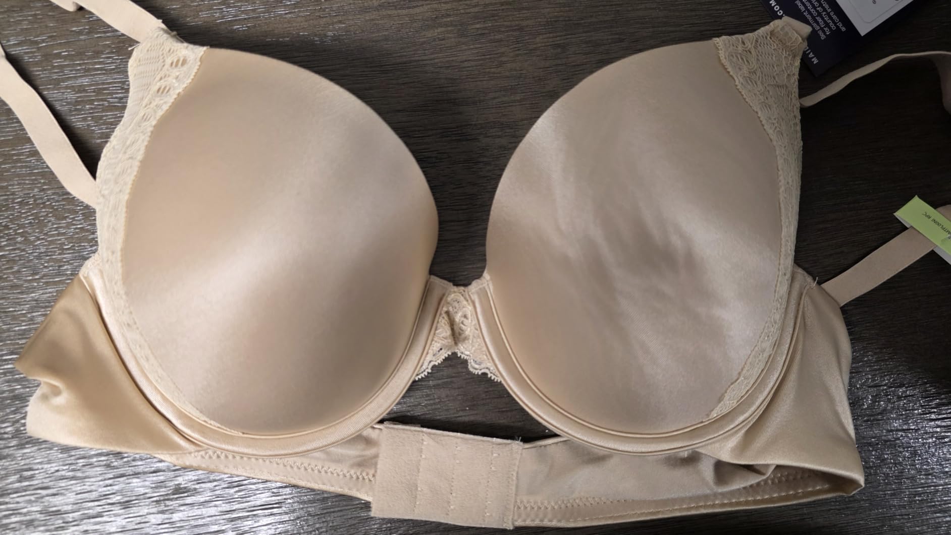 Maidenform Women's Underwire Bra, Natural Boost Demi Push-Up T-Shirt Bras for Women, Lace Trim, Convertible, Plunging customer photo 1