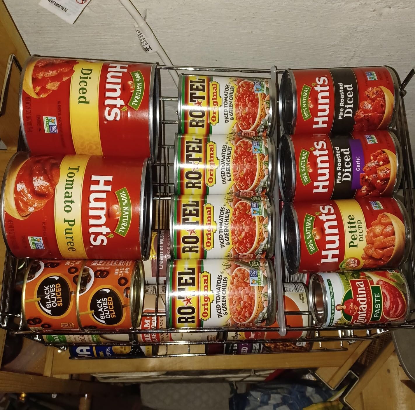 Deco Brothers Stackable Can Rack Organizer Holds Up to 36 Cans, Chrome customer photo 1