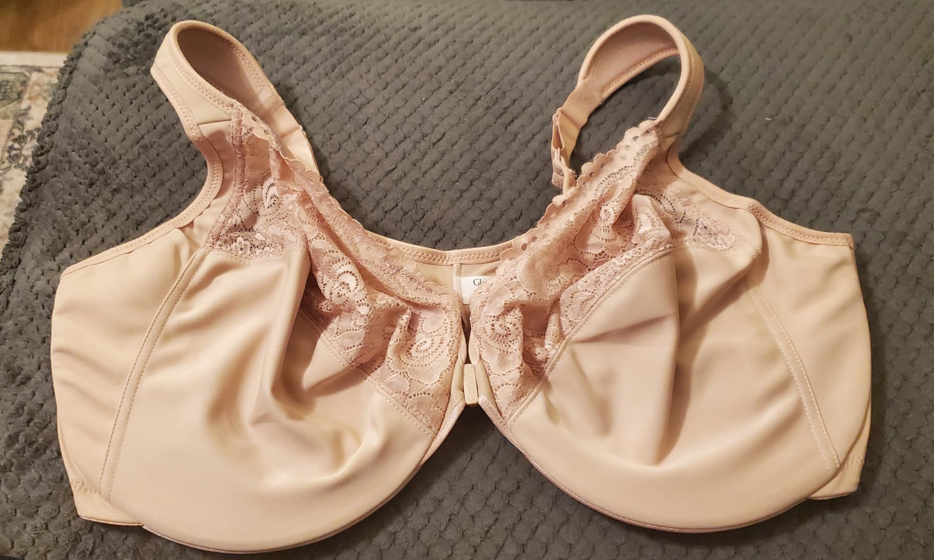 Glamorise Full Figure Plus Size Wonderwire Front-Closure Bra Underwire #1245 customer photo 2
