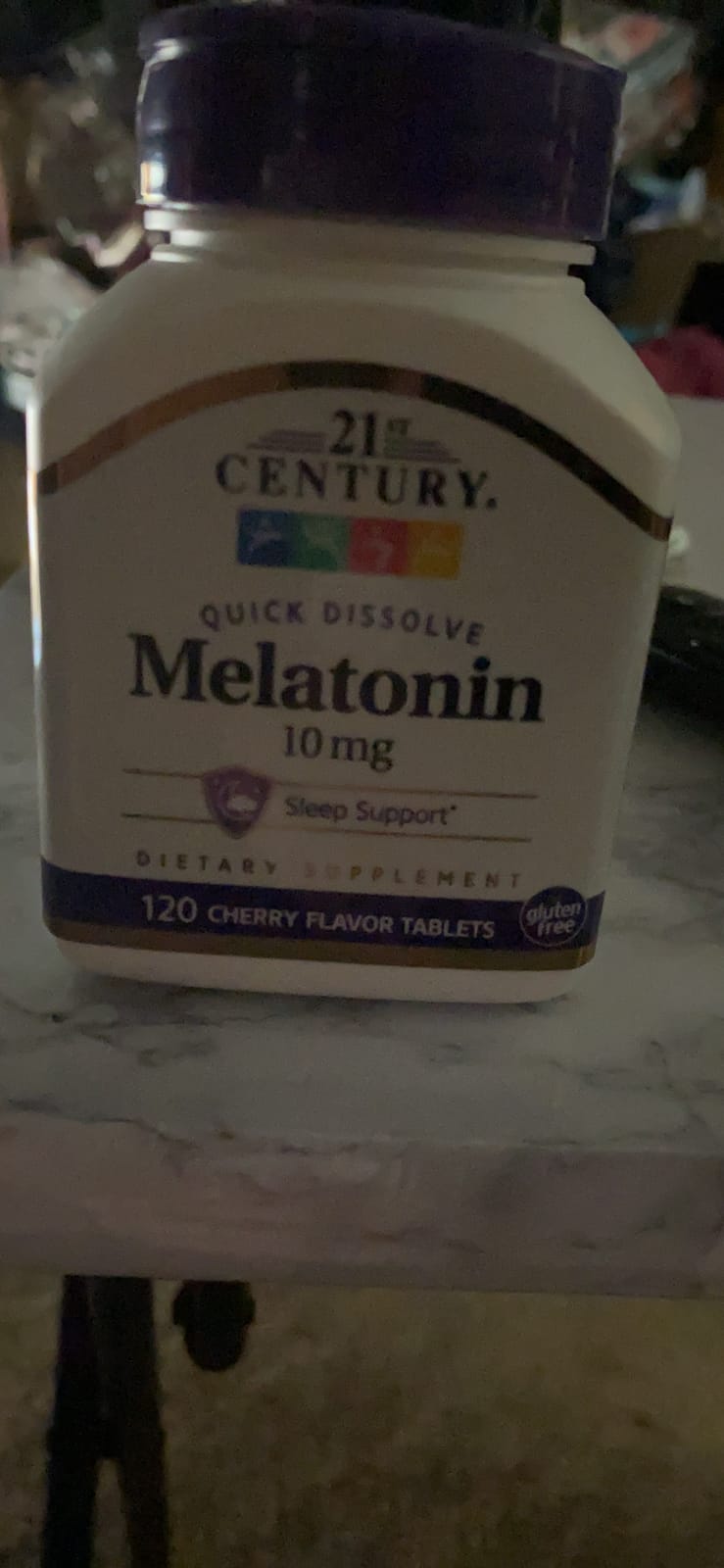 21st Century Melatonin 10mg Quick Dissolve, Cherry, 120 Tablets customer photo 1