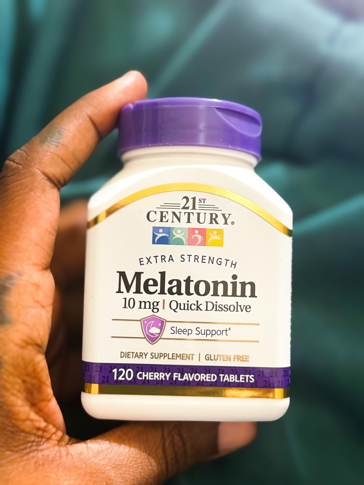 21st Century Melatonin 10mg Quick Dissolve, Cherry, 120 Tablets customer photo 2