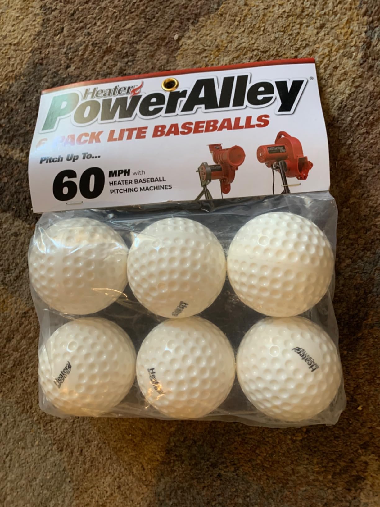 Heater Sport Power Alley 60 MPH Lite Baseballs White - 1 Dozen, Lightweight, Accurate, and Long-Lasting | Perfect for Batting and Fielding Practice, Ideal for All Ages in Both Outdoor and Indoor Use customer photo 1