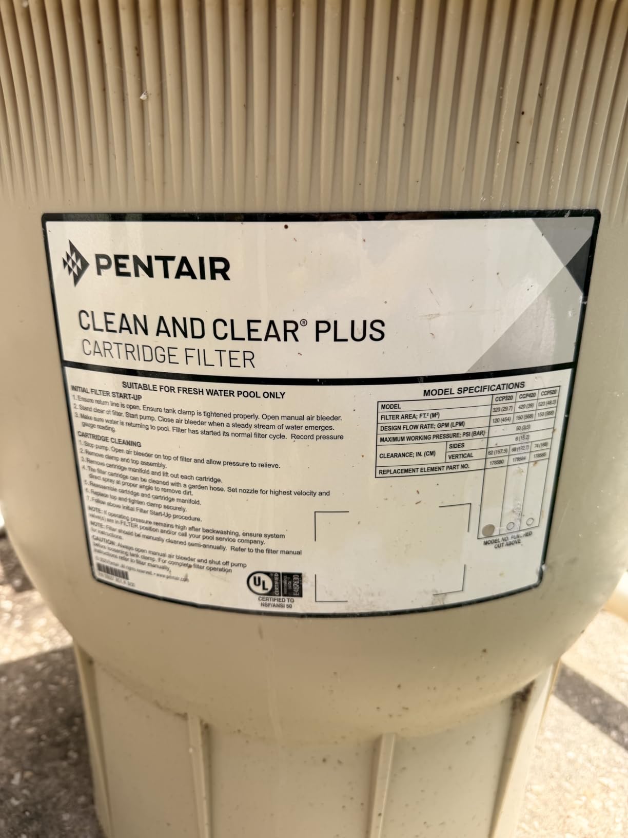 4PK Pool Filters Compatible Replacement for Pentair® Clean & Clear Plus 320 customer photo 2
