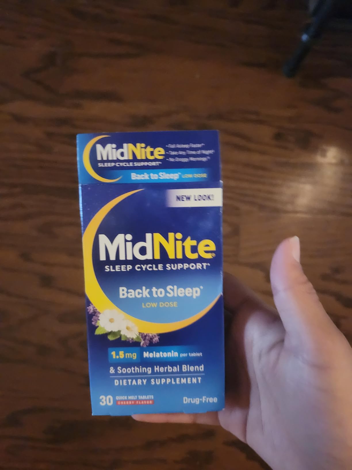 MidNite Back to Sleep 1.5 mg Low Dose Melatonin Sleep Aid, 30 Tablets customer photo 1
