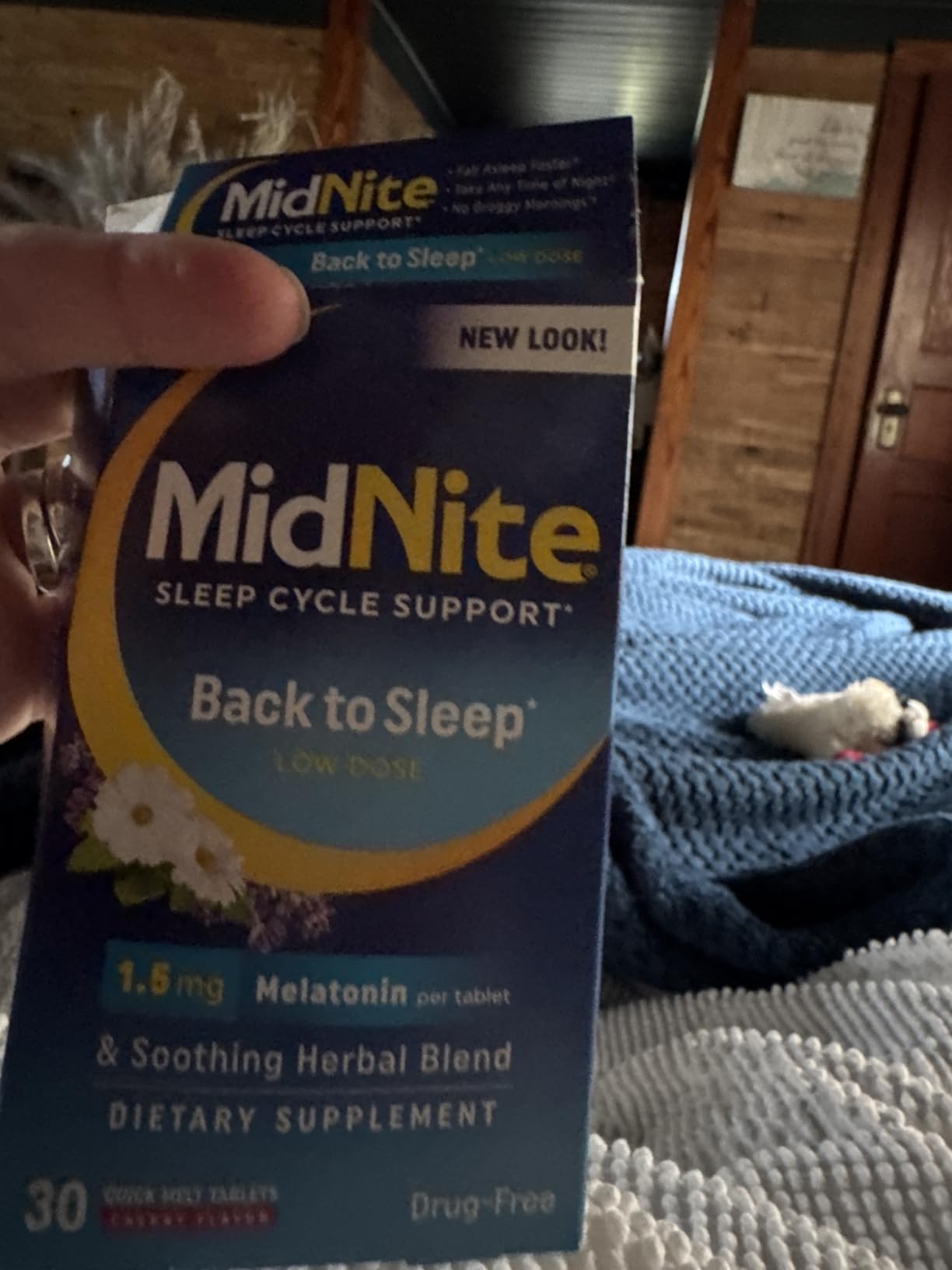 MidNite Back to Sleep 1.5 mg Low Dose Melatonin Sleep Aid, 30 Tablets customer photo 2