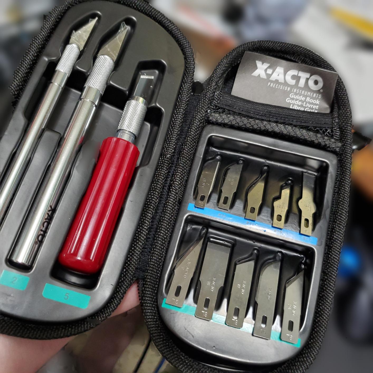 X-ACTO Compression Basic Knife Set, Includes 3 Knives, 13 Blades, Soft Carry Case, 17 Count - Crafting, Art Projects, Cutting Tools customer photo 1