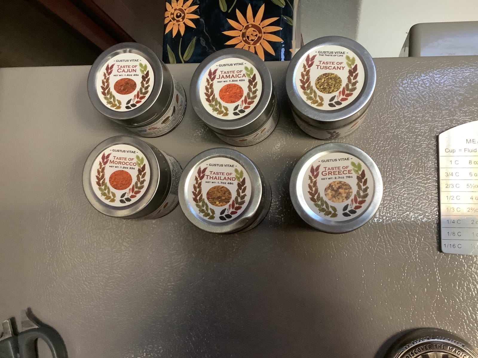 Gourmet World Flavors Seasoning Collection | Non GMO Verified | 6 Magnetic Tins | Spice Blends | Crafted in Small Batches by Gustus Vitae | #68 customer photo 2